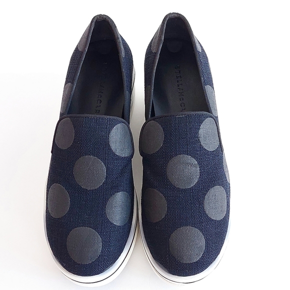 Stella McCartney Scarpa Tess S Gomma Back Polka Dot Platform Sneaker - Picture 6 of 9